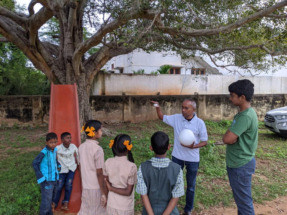 Slowly, kids started to trickle in