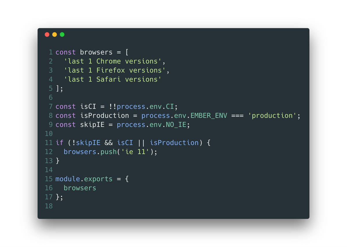Passing ENV to targets